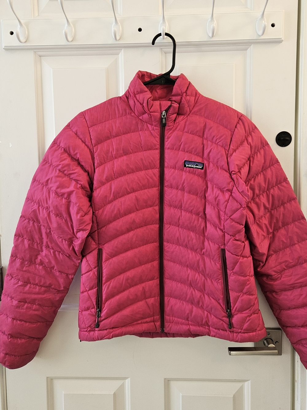 Patagonia Women's Bright Pink Quilted Down Puffer Jacket